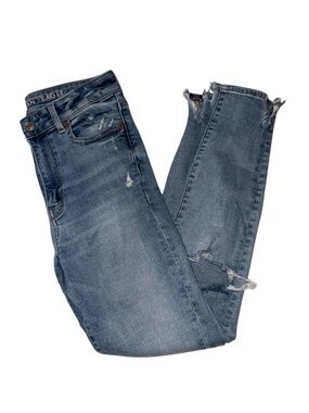 American Eagle Distressed Super Stretch Skinny Jeans